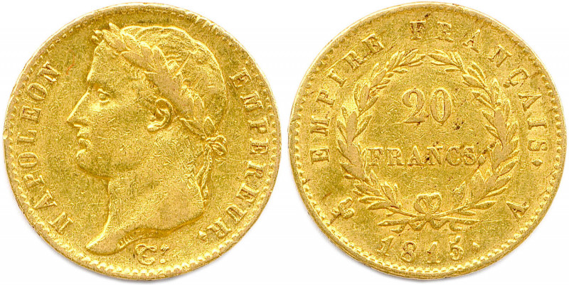 NAPOLÉON Ier - LES CENT JOURS 
20 mars 1815 - 22 juin 1815
20 Francs or (tête la...