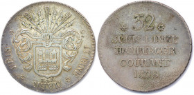 ALLEMAGNE - HAMBOURG Ville libre 1806-1809
32 Shilling argent 1808. 
(18,30 g)
 KM 530
T.B.