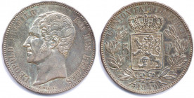 BELGIQUE - LÉOPOLD Ier 1831-1865
5 Francs argent (tête nue) 1849 Bruxelles. 
(25,01 g)
 Dav 51
T.B.