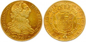 ESPAGNE - CHARLES III 1759-1788
4 Escudos or 1787 M couronné - Madrid. (13,51 g) 
Fr 284
T.B.