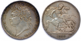GRANDE-BRETAGNE - GEORGE IV 1820-1830
Couronne argent 1822 Londres. 
(27,93 g)
Dav 104
T.B.