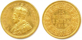 INDES Compagnie - GEORGE V 1910-1936
15 Rupee or 1918 Bombay. (8,01 g) 
Fr 1608
Très beau/Superbe.