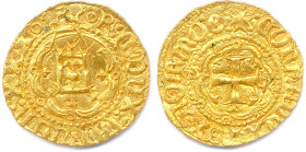 ITALIE - GÊNES - BATTISTA DI CAMPOFREGOSO 
40e doge de Gênes 26 novembre 1478 - 25 novembre 1483
Porte de la Ville dans un polylobe tréflé cantonné d’...