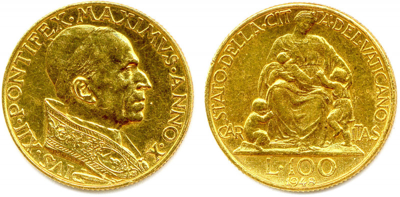 VATICAN - PIE XII Eugenio Pacelli 260e Pape 
2 mars 1939 - 9 octobre 1958
100 Li...