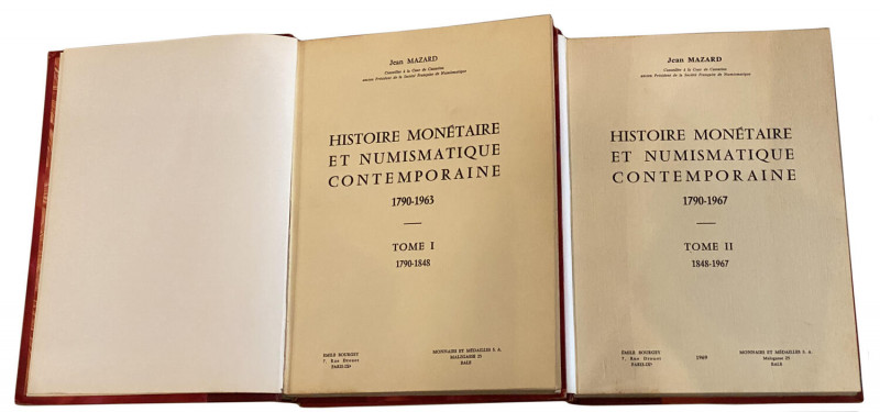 MAZARD Jean
Histoire monétaire et numismatique contemporaine 1790-1967.
Deux vol...