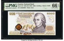 Austria Austrian National Bank 5000 Schilling 1988 (ND 1989) Pick 153 PMG Gem Uncirculated 66 EPQ. 

HID09801242017

© 2020 Heritage Auctions | All Ri...