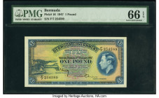 Bermuda Bermuda Government 1 Pound 17.2.1947 Pick 16 PMG Gem Uncirculated 66 EPQ. 

HID09801242017

© 2020 Heritage Auctions | All Rights Reserved