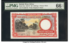British West Africa West African Currency Board 20 Shillings 20.2.1957 Pick 10a PMG Gem Uncirculated 66 EPQ. 

HID09801242017

© 2020 Heritage Auction...
