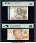 Croatia State Bank 1000 Kuna 1943 Pick 12 PMG Choice Uncirculated 64. Sweden Sveriges Riksbank 20; 50 (2) Kronor 1997-2002; 2004; ND (2015) Pick 63a; ...
