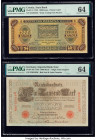 Croatia, Germany, Russia & Serbia Group Lot of 9 Graded Examples PMG Choice Uncirculated 64 (3); Gem Uncirculated 65 EPQ; Gem Uncirculated 66 EPQ (5)....