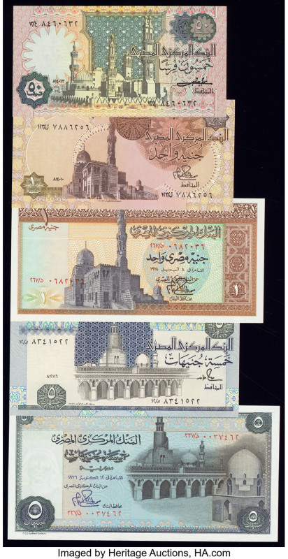Egypt Central Bank of Egypt Group Lot of 10 Examples Crisp Uncirculated. 

HID09...