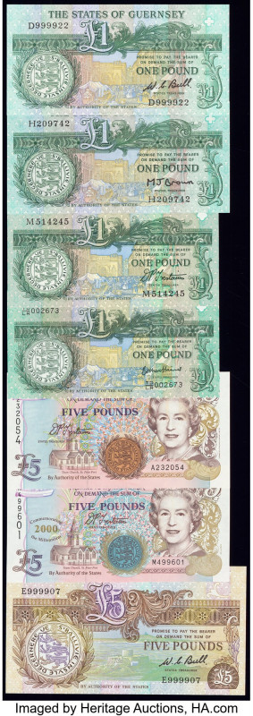 Guernsey States of Guernsey Group Lot of 13 Examples Crisp Uncirculated. 

HID09...