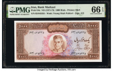Iran Bank Markazi 1000 Rials ND (1971-73) Pick 94c PMG Gem Uncirculated 66 EPQ. 

HID09801242017

© 2020 Heritage Auctions | All Rights Reserved