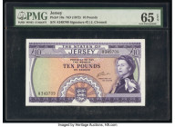 Jersey States of Jersey 10 Pounds ND (1972) Pick 10a PMG Gem Uncirculated 65 EPQ. 

HID09801242017

© 2020 Heritage Auctions | All Rights Reserved
