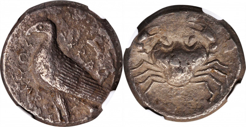 Akragas

SICILY. Akragas. AR Tetradrachm, ca. 465/4-446 B.C. NGC Ch VF, Strike...