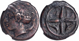 Second Democracy, 466-406 B.C

Signed by the artist Phrygillos

SICILY. Syracuse. Second Democracy, 466-406 B.C. AE Hemilitron (3.88 gms), ca. 415...