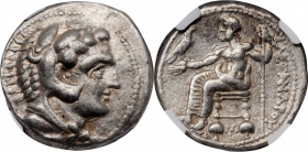 Alexander III (the Great), 336-323 B.C

MACEDON. Kingdom of Macedon. Alexander III (the Great), 336-323 B.C. AR Tetradrachm (17.16 gms), Tyre Mint, ...