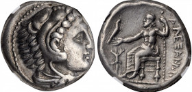 Philip III, 323-317 B.C

MACEDON. Kingdom of Macedon. Philip III, 323-317 B.C. AR Tetradrachm, Pella Mint, ca. 323-318/7 B.C. NGC Ch VF.

Cf. Pr-2...