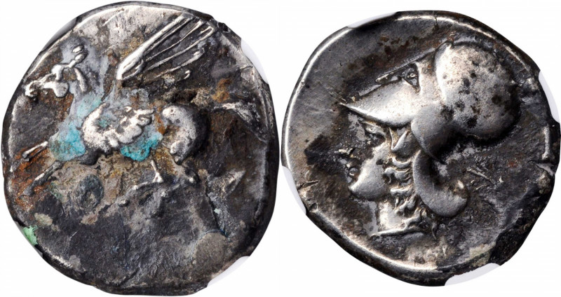 Corinth

CORINTHIA. Corinth. AR Stater, ca. 375-300 B.C. NGC FINE. Brushed.
...