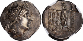 Nicomedes III, 128-93 B.C

BITHYNIA. Nikomedes IV Philopator, ca. 94-74 B.C. AR Tetradrachm (15.33 gms), Nikomedia Mint, BE 209 (89/8 B.C.). NGC AU,...