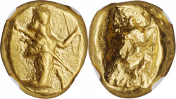 Xerxes II to Artaxerxes II, ca. 420-375 B.C

PERSIA. Achaemenidae. Xerxes II to Artaxerxes II, ca. 420-375 B.C. AV Daric (8.34 gms), Sardes Mint. NG...