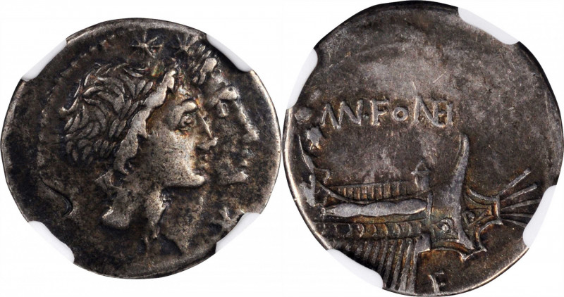ROMAN REPUBLIC

ROMAN REPUBLIC. Mn. Fonteius. AR Denarius, Rome Mint, 108-107 ...