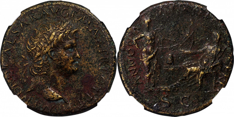Nero, A.D. 54-68

NERO, A.D. 54-68. AE Sestertius, Lugdunum Mint, ca. A.D. 67....
