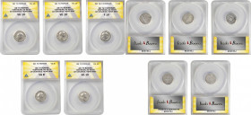 Vespasian, A.D. 69-79

VESPASIAN, A.D. 69-79. Quintet of Silver Denarii (5 Pieces). All ANACS Certified.

A solid mix of types from the founder of...