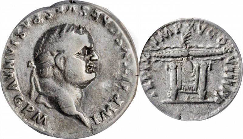 Titus, A.D. 79-81

TITUS, A.D. 79-81. AR Denarius, Rome Mint, A.D. 80. ANACS V...