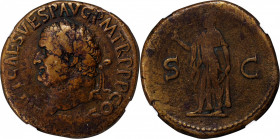 Titus, A.D. 79-81

TITUS, A.D. 79-81. AE Sestertius, Rome Mint, A.D. 80-81. NGC Ch F. Scratches.

RIC-170. Obverse: Laureate head left; Reverse: S...