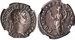 Trajan, A.D. 98-117

TRAJAN, A.D. 98-117. AR Denarius (2.87 gms), Rome Mint, A.D. 98-99. NGC EF, Strike: 4/5 Surface: 3/5. Edge Cut.

Woytek-24a; ...