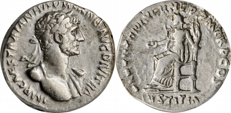 Hadrian, A.D. 117-138

HADRIAN, A.D. 117-138. AR Denarius, Rome Mint, A.D. 117...