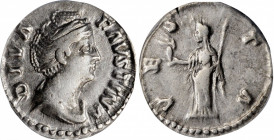 Faustina Senior (Wife of Antoninus Pius)

DIVA FAUSTINA SENIOR (DIED A.D. 140/1). AR Denarius, Rome Mint, Commemorative issue, struck under Antoninu...