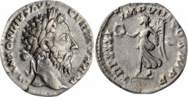 Marcus Aurelius, A.D. 161-180

MARCUS AURELIUS, A.D. 161-180. AR Denarius, Rome Mint, A.D. 176-177. ANACS EF 45.

RIC-378; RSC-949. Obverse: Laure...