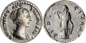 Faustina Junior (Daughter of Antoninus Pius & Wife of Marcus Aurelius)

FAUSTINA JUNIOR (DAUGHTER OF ANTONINUS PIUS & WIFE OF MARCUS AURELIUS). AR D...