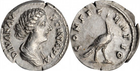 Faustina Junior (Daughter of Antoninus Pius & Wife of Marcus Aurelius)

DIVA FAUSTINA JUNIOR (DIED A.D. 175). AR Denarius, Rome Mint, A.D. 175/6-180...