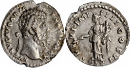 Lucius Verus, A.D. 161-169

LUCIUS VERUS, A.D. 161-169. AR Denarius, Rome Mint, A.D. 166. ANACS EF 45.

RIC-561 (Aurelius); RSC-126. Obverse: Laur...