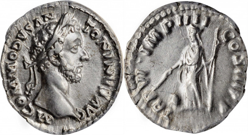 Commodus, A.D. 177-192

COMMODUS, A.D. 177-192. AR Denarius, Rome Mint, A.D. 1...