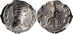 Julia Domna (Wife of Septimius Severus)

JULIA DOMNA (WIFE OF SEPTIMIUS SEVERUS). AR Denarius, Rome Mint, A.D. 198-202. NGC Ch EF.

RIC-576 (Septi...