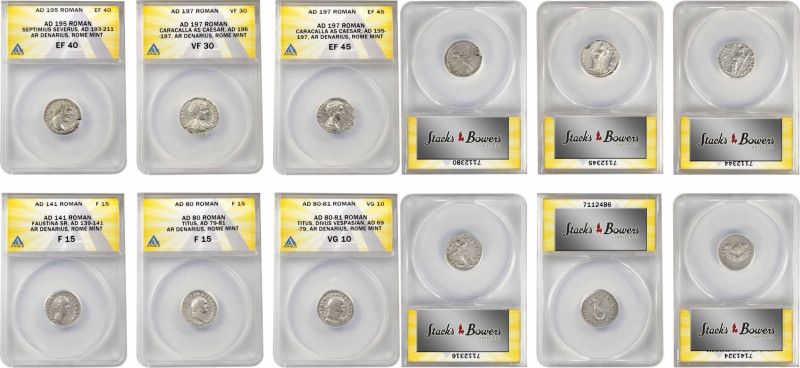 MIXED LOTS

MIXED LOTS. Sextet of Silver Denarii (6 Pieces), Divus Vespasian t...