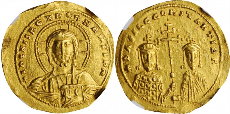 Basil II, 976-1025

BASIL II with CONSTANTINE VIII, 976-1025. AV Histamenon No...