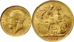 AUSTRALIA

AUSTRALIA. Sovereign, 1918-S. Sydney Mint. PCGS MS-64 Gold Shield.

S-4003; Fr-38; KM-29. A pleasing, near-Gem example of the type with...