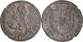 AUSTRIA

AUSTRIA. Taler, ND (1564-95). Hall Mint. Archduke Ferdinand II. NGC AU-58.

Dav-8097. Incredibly wholesome and alluring, this barely hand...