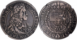 AUSTRIA

AUSTRIA. Taler, 1668. Hall Mint. Leopold I. NGC VF-25.

Dav-3240; KM-1238. Quite deeply toned and evenly handled throughout, this crown o...