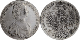 AUSTRIA

AUSTRIA. Taler, 1761. Hall Mint. Maria Theresa. PCGS EF-40 Gold Shield.

Dav-1121; KM-1816. Rather evenly handled throughout, this gunmet...