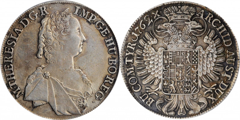 AUSTRIA

AUSTRIA. Taler, 1762. Hall Mint. Maria Theresa. PCGS Genuine--Repaire...