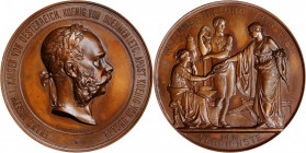 AUSTRIA

AUSTRIA. Viennese World Exhibition/Franz Joseph Bronze Award Medal, 1873. ALMOST UNCIRCULATED Details. Cleaned.

Wurzbach-2494; Hauser-29...