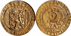 BELGIUM

BELGIUM. German Occupation. Ghent. Gilt Copper 2 Franken Token, "1918" (1920). PCGS MS-63 Gold Shield.

KM-Tn5. A fairly SCARCE type, thi...