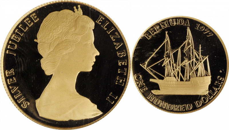 BERMUDA

BERMUDA. 100 Dollars, 1977. NGC PROOF-68 Ultra Cameo.

Fr-4; KM-27....