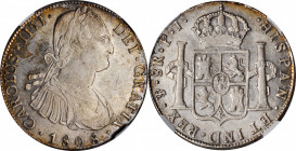 BOLIVIA

BOLIVIA. 8 Reales, 1808-PTS PJ. Potosi Mint. Charles IV. NGC MS-62.

KM-73. A delightfully near-choice crown offering a light gray tone a...